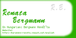 renata bergmann business card